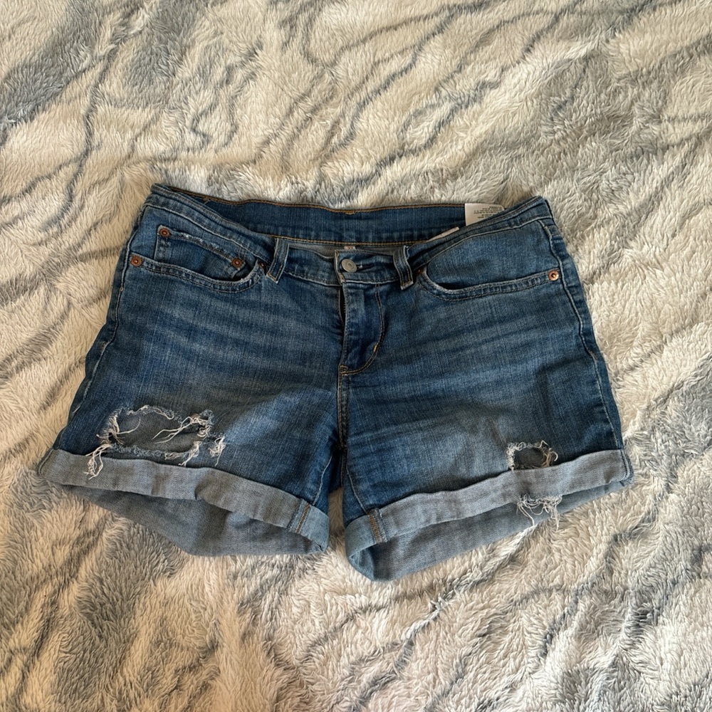 LEVI Casual Blue Jean Shorts for Women
